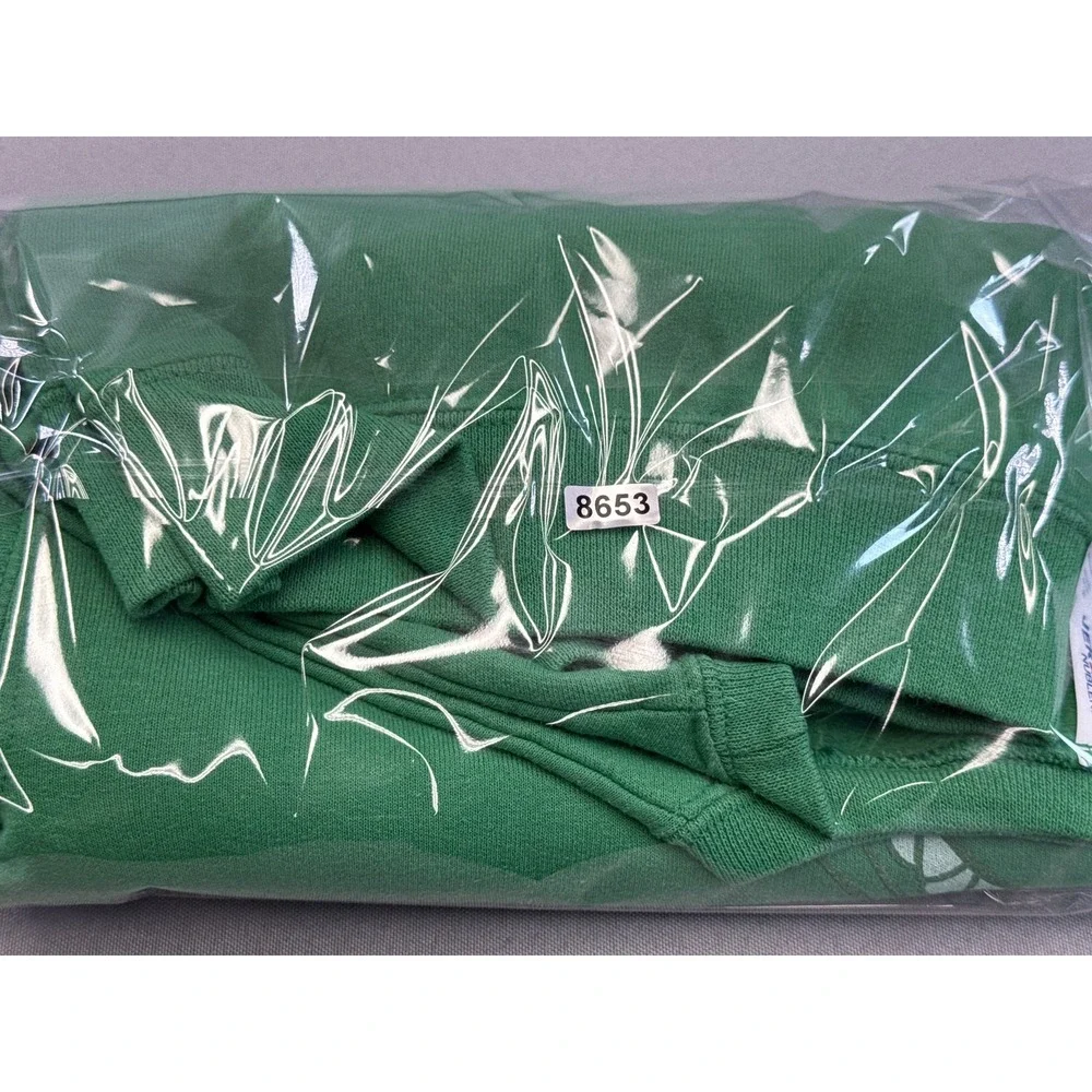 JERZEES Dinosaur Cartoon Sweatshirt M Green Cotton Polyester Pullover